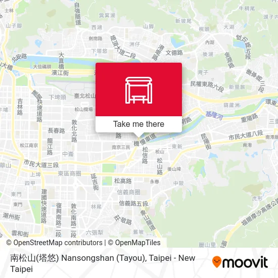 南松山(塔悠) Nansongshan (Tayou) map