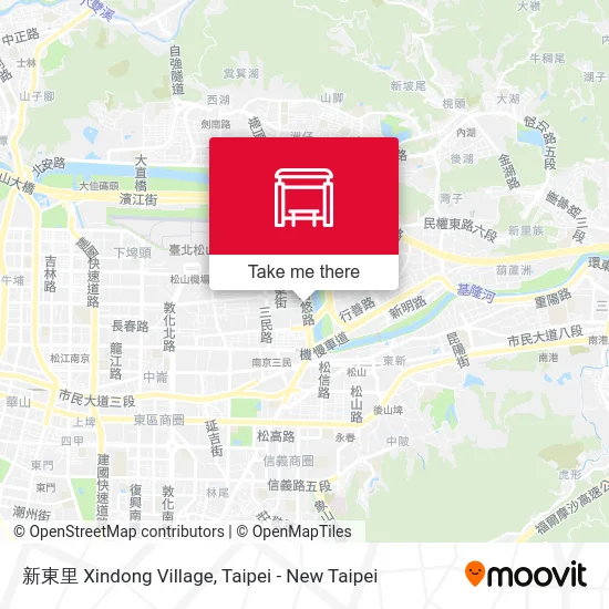 新東里 Xindong Village map