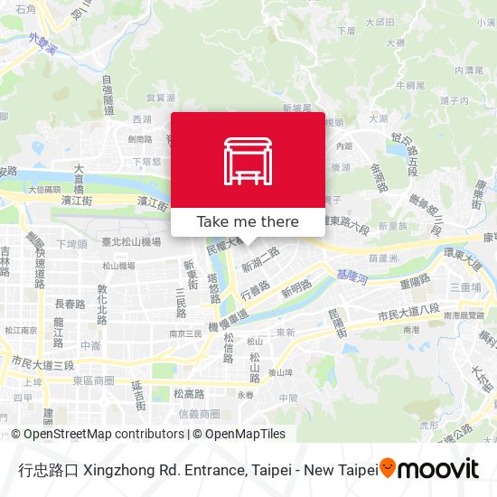 行忠路口 Xingzhong Rd. Entrance map