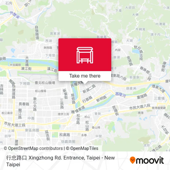行忠路口 Xingzhong Rd. Entrance map