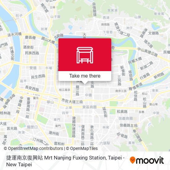 捷運南京復興站 Mrt Nanjing Fuxing Station map