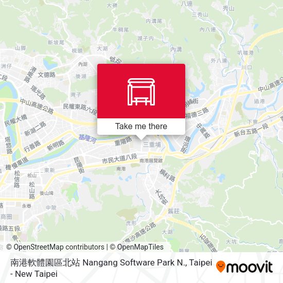 南港軟體園區北站 Nangang Software Park N. map