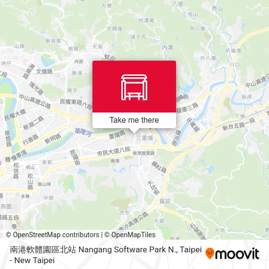 南港軟體園區北站 Nangang Software Park N.地圖
