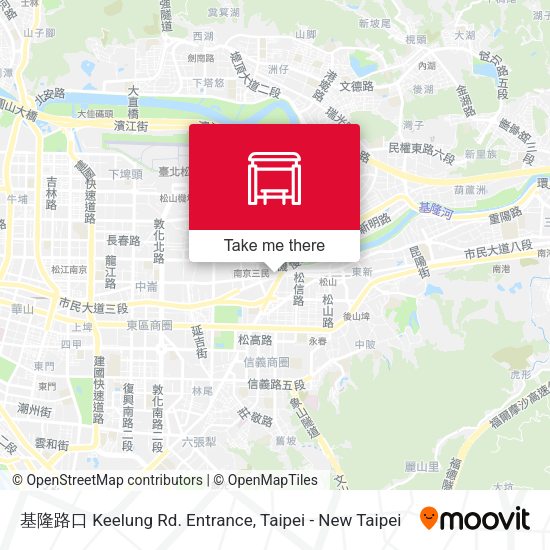 基隆路口 Keelung Rd. Entrance地圖