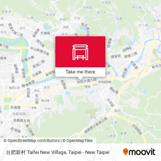 台肥新村 Taifei New Village map