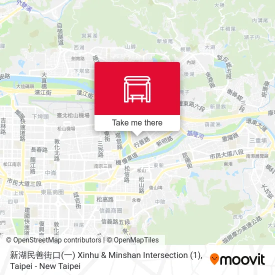 新湖民善街口(一) Xinhu & Minshan Intersection (1) map