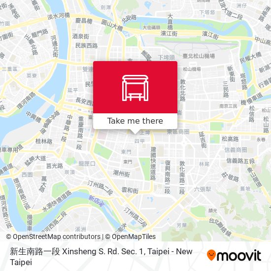 新生南路一段 Xinsheng S. Rd. Sec. 1 map