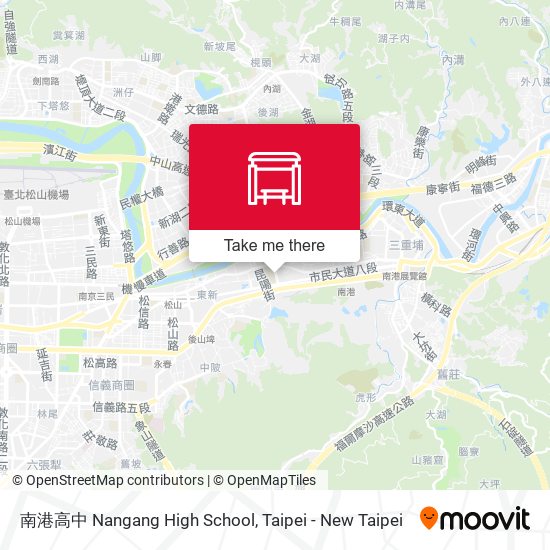 南港高中 Nangang High School map