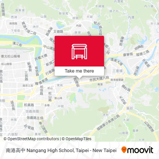 南港高中 Nangang High School map