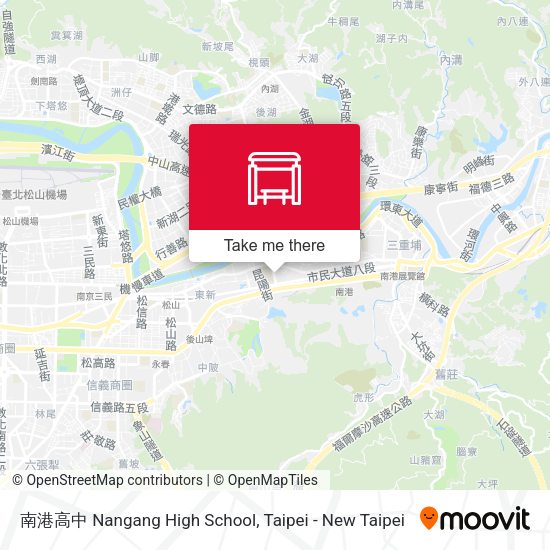 南港高中 Nangang High School map