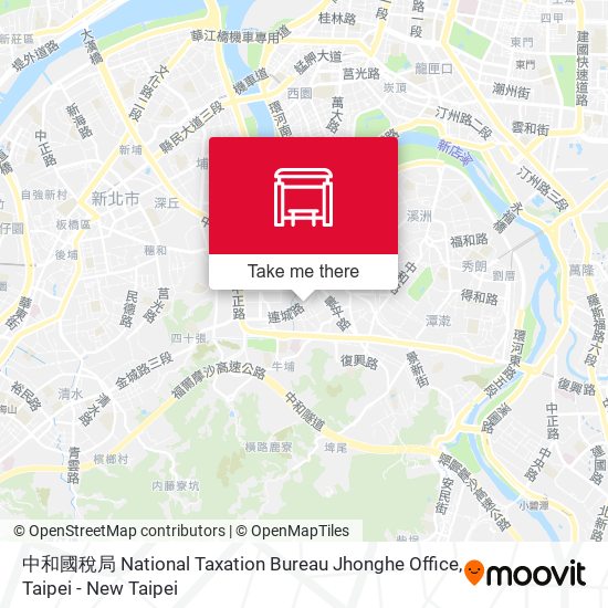中和國稅局 National Taxation Bureau Jhonghe Office map