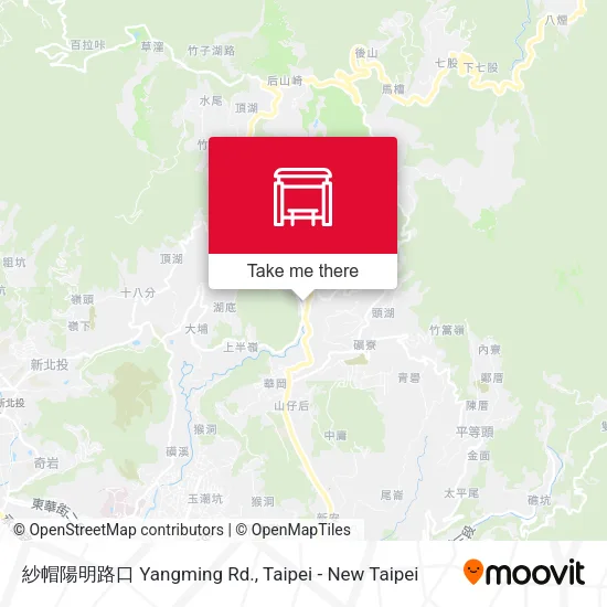 紗帽陽明路口 Yangming Rd.地圖
