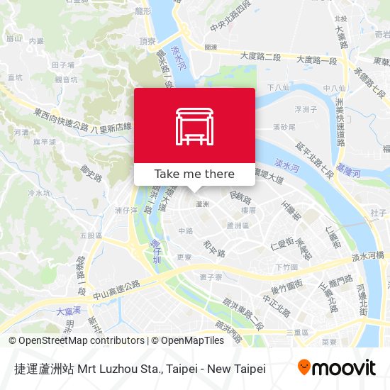 捷運蘆洲站 Mrt Luzhou Sta. map