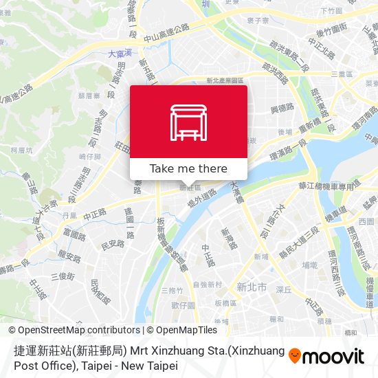 捷運新莊站(新莊郵局) Mrt Xinzhuang Sta.(Xinzhuang Post Office) map