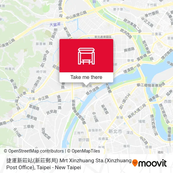捷運新莊站(新莊郵局) Mrt Xinzhuang Sta.(Xinzhuang Post Office) map