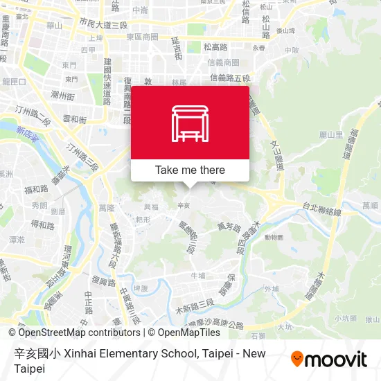 辛亥國小 Xinhai Elementary School map
