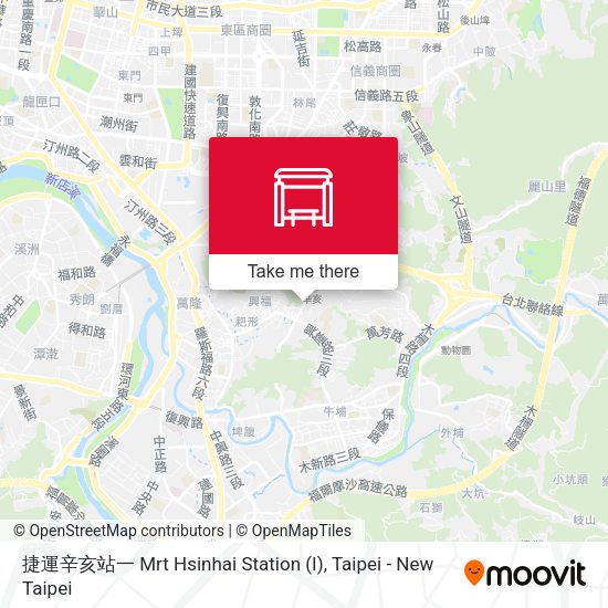 捷運辛亥站一 Mrt Hsinhai Station (I) map