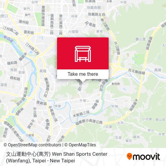 文山運動中心(萬芳) Wen Shan Sports Center (Wanfang) map