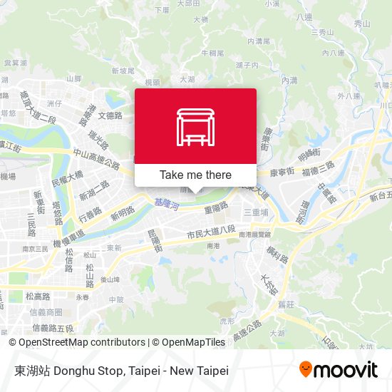 東湖站 Donghu Stop地圖