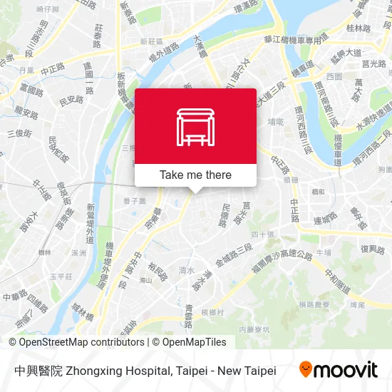 中興醫院 Zhongxing Hospital map