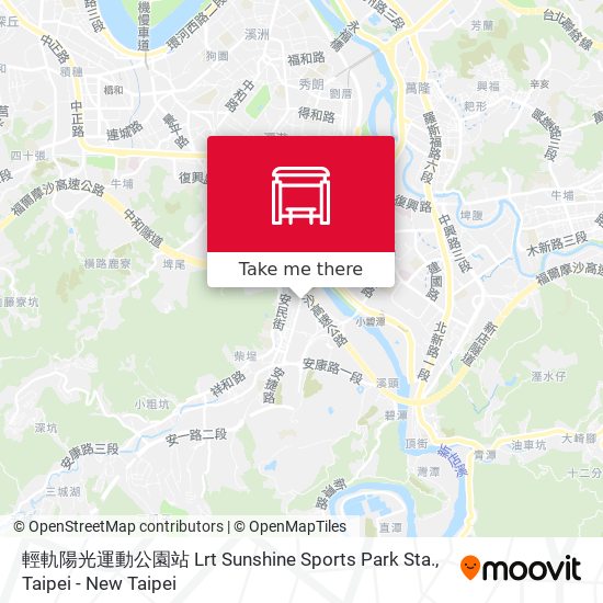 輕軌陽光運動公園站 Lrt Sunshine Sports Park Sta. map