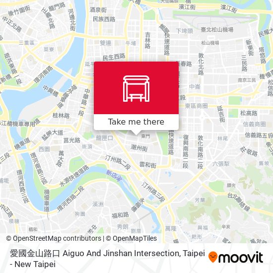 愛國金山路口 Aiguo And Jinshan Intersection地圖