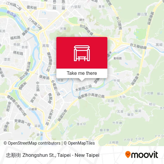 忠順街 Zhongshun St. map