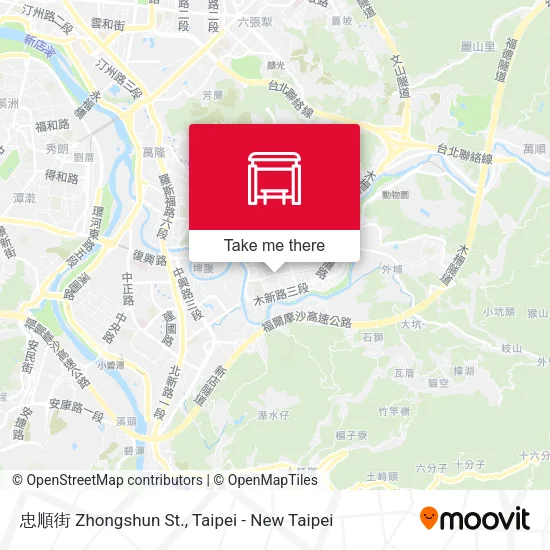 忠順街 Zhongshun St. map