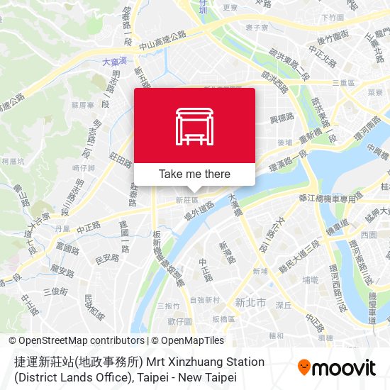 捷運新莊站(地政事務所) Mrt Xinzhuang Station (District Lands Office) map