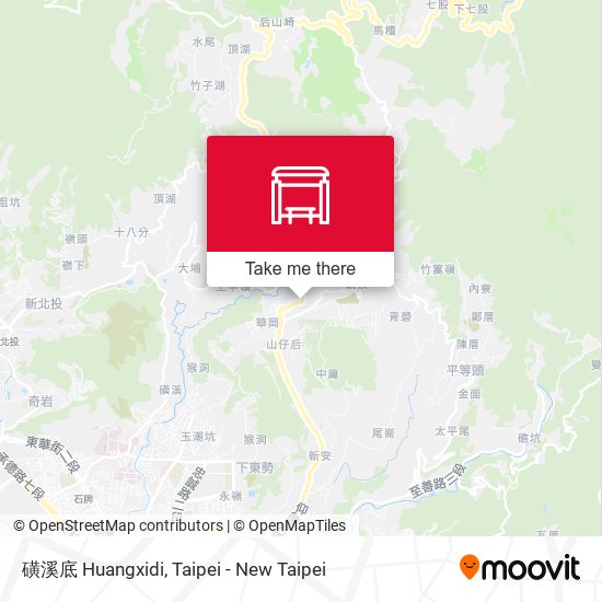 磺溪底 Huangxidi map