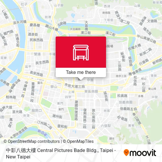 中影八德大樓 Central Pictures Bade Bldg. map