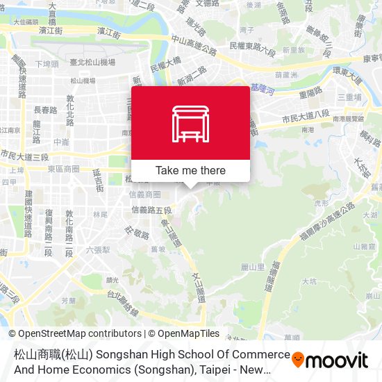 松山商職(松山) Songshan High School Of Commerce And Home Economics (Songshan) map