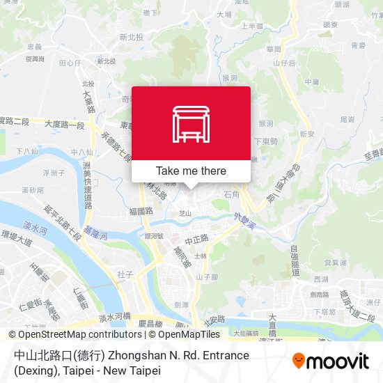 中山北路口(德行) Zhongshan N. Rd. Entrance (Dexing) map