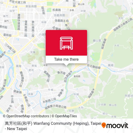 萬芳社區(和平) Wanfang Community (Heping) map