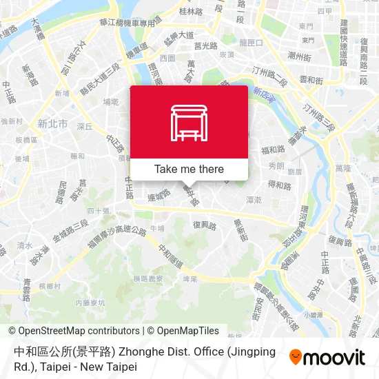 中和區公所(景平路) Zhonghe Dist. Office (Jingping Rd.) map