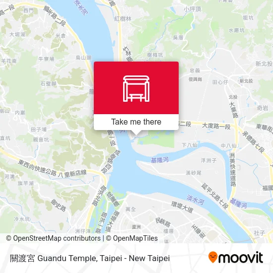 關渡宮 Guandu Temple map
