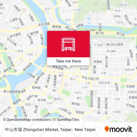 中山市場 Zhongshan Market地圖