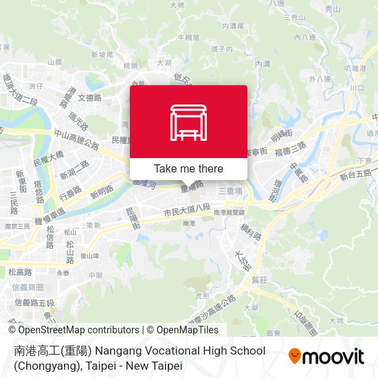 南港高工(重陽) Nangang Vocational High School (Chongyang)地圖