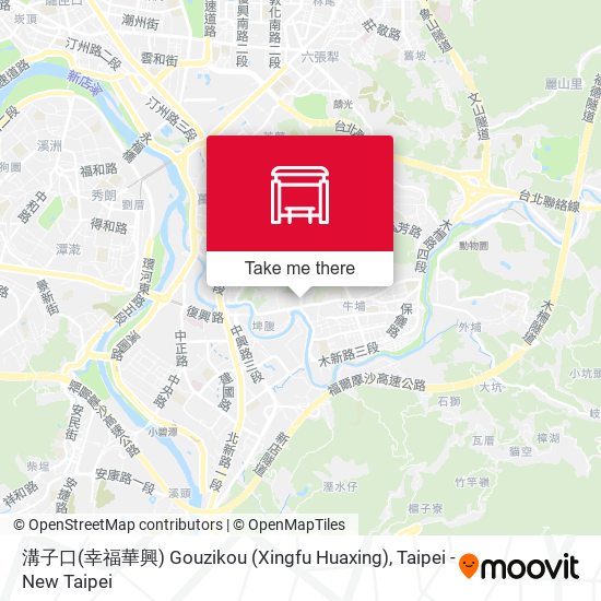 溝子口(幸福華興) Gouzikou (Xingfu Huaxing) map