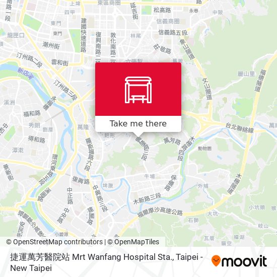 捷運萬芳醫院站 Mrt Wanfang Hospital Sta. map