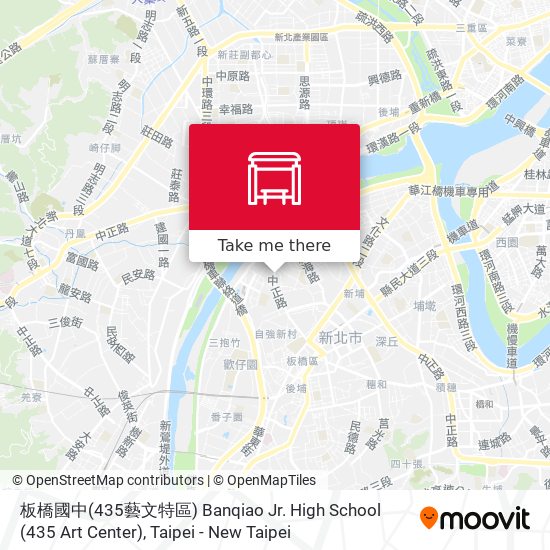 板橋國中(435藝文特區) Banqiao Jr. High School (435 Art Center) map