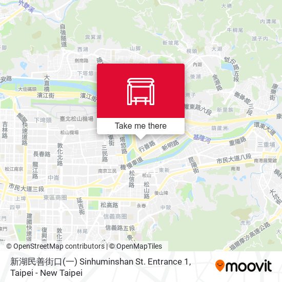 新湖民善街口(一) Sinhuminshan St. Entrance 1 map