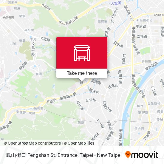 鳳山街口 Fengshan St. Entrance map
