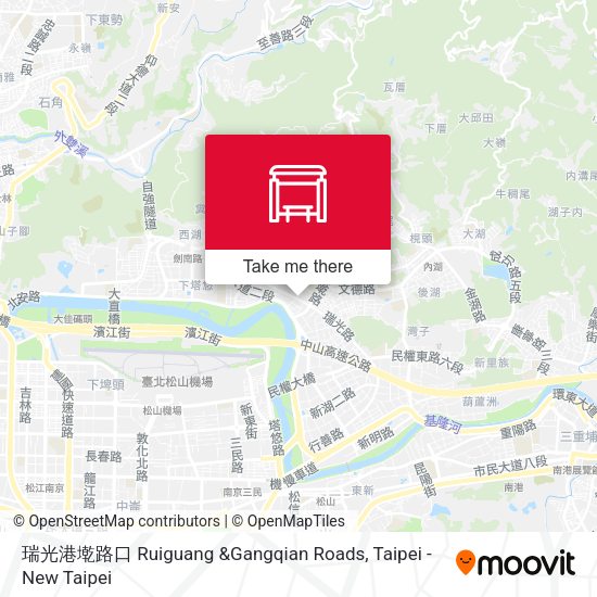 瑞光港墘路口 Ruiguang &Gangqian Roads地圖