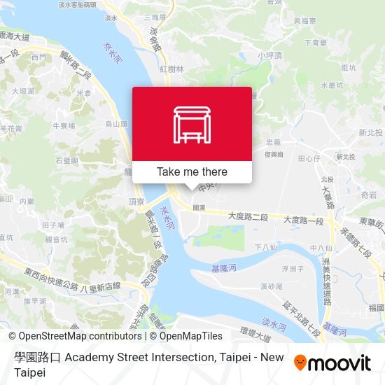 學園路口 Academy Street Intersection地圖