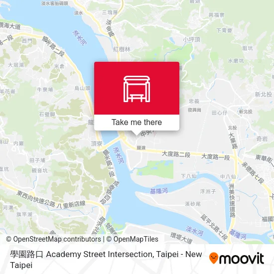 學園路口 Academy Street Intersection map