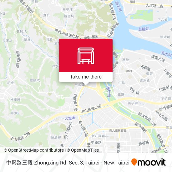 中興路三段 Zhongxing Rd. Sec. 3 map