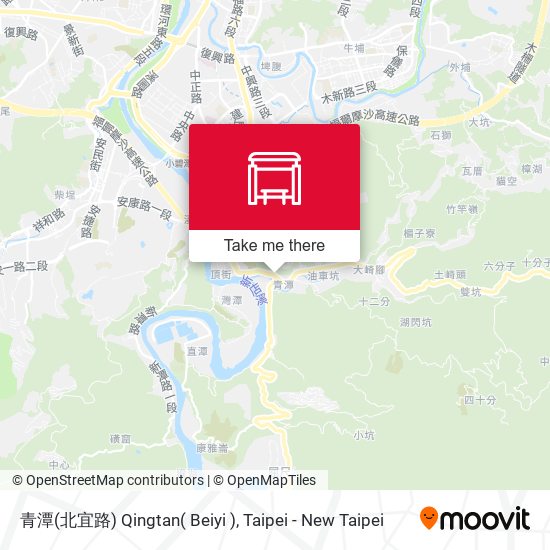 青潭(北宜路) Qingtan( Beiyi )地圖