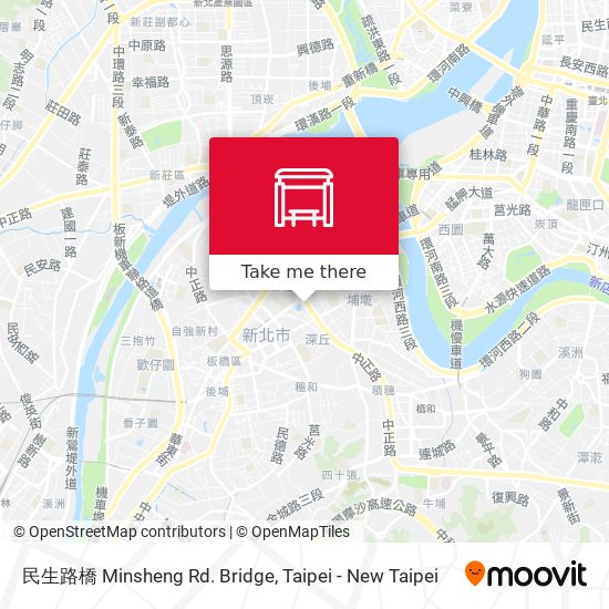 民生路橋 Minsheng Rd. Bridge map