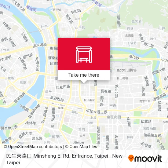 民生東路口 Minsheng E. Rd. Entrance map